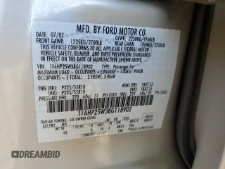 2008 Ford Taurus Limited with VIN 1FAHP25W38G118902, listed as a Copart auction lot 80151184 with 142,666 mi miles and Non Repairable. Bid and sale history available at carsss.com. Image 12.