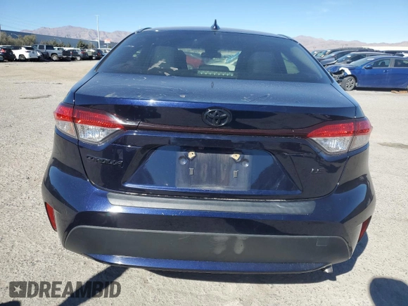2021 Toyota Corolla LE with VIN JTDVPMAE1MJ125026, listed as a Copart auction lot 45773135 with 80,047 mi miles and Salvage Title. Bid and sale history available at carsss.com. Image 6.