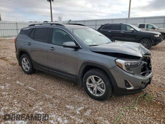 2021 GMC Terrain SLE with VIN 3GKALTEV7ML370442, listed as a Copart auction lot 44411905 with 45,353 mi miles and Salvage Title. Bid and sale history available at carsss.com. Image 4.