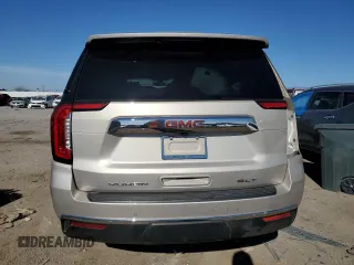 2021 GMC Yukon XL SLT with VIN 1GKS2GKD7MR421859, listed as a Copart auction lot 82650854 with 85,775 mi miles and Salvage Title. Bid and sale history available at carsss.com. Image 6.