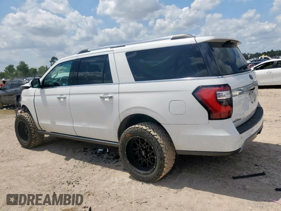 2019 Ford Expedition Max Limited with VIN 1FMJK2AT9KEA35382, listed as a Copart auction lot 58845555 with 124,057 mi miles and Salvage title. Bid and sale history available at DreamBid. Image 2.