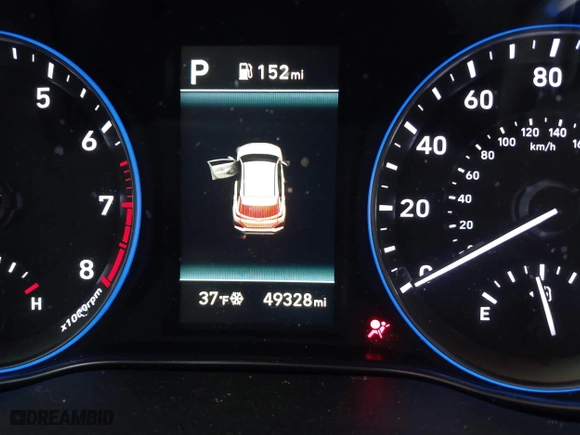 2021 Hyundai Kona SE with VIN KM8K1CAAXMU745573, listed as a IAAI auction lot 41743170 with 49,328 mi miles. Bid and sale history available at carsss.com. Image 15.