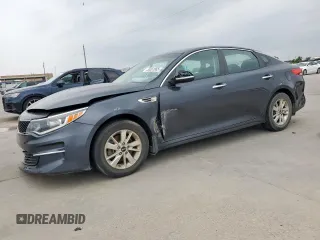 2017 Kia Optima LX with VIN KNAGT4L38H5155488, listed as a Copart auction lot 55551865 with 165,965 mi miles and Salvage title. Bid and sale history available at DreamBid. Image 1.