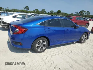 2020 Honda Civic LX with VIN 2HGFC2F69LH575112, listed as a Copart auction lot 55664005 with 33,495 mi miles and Non Repairable. Bid and sale history available at DreamBid. Image 3.