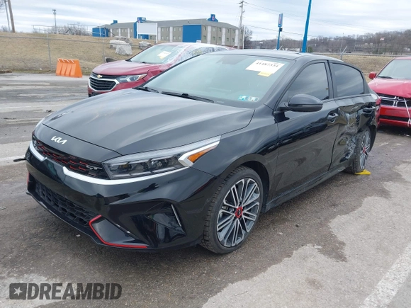 2023 Kia Forte GT with VIN 3KPF44AC1PE677400, listed as a IAAI auction lot 41487334 with 15,423 mi miles and . Bid and sale history available at carsss.com. Image 17.