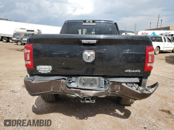 2022 Ram 2500 Longhorn with VIN 3C6UR5GL3NG182906, listed as a Copart auction lot 63725814 with 42,473 mi miles and Salvage title. Bid and sale history available at DreamBid. Image 6.