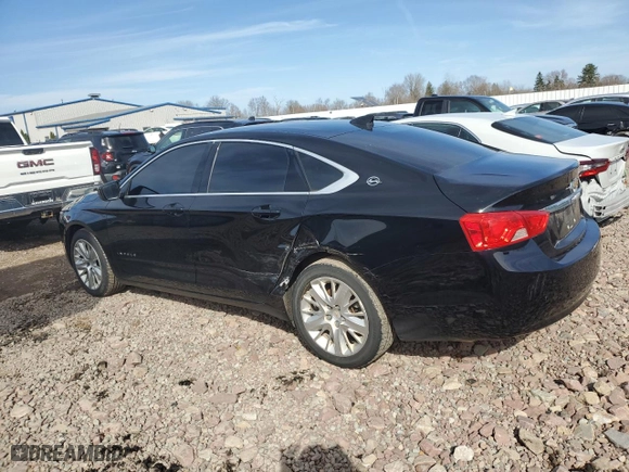 2016 Chevrolet Impala LS with VIN 2G11Z5SAXG9188421, listed as a Copart auction lot 49373155 with 117,765 mi miles and Salvage Title. Bid and sale history available at carsss.com. Image 2.