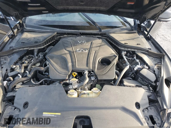2021 Infiniti Q50 Signature Edition with VIN JN1EV7CP7MM700575, listed as a Copart auction lot 87163414 with 92,864 mi miles and Salvage title. Bid and sale history available at DreamBid. Image 12.