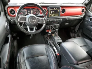 2022 Jeep Wrangler Unlimited Rubicon with VIN 1C4HJXFGXNW158038, listed as a Copart auction lot 53020575 with 14,355 mi miles and Salvage title. Bid and sale history available at DreamBid. Image 8.