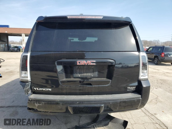 2017 GMC Yukon SLT with VIN 1GKS2BKC1HR217445, listed as a Copart auction lot 48499215 with 104,526 mi miles and Salvage Title. Bid and sale history available at carsss.com. Image 6.
