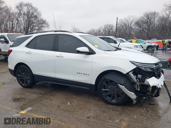 2022 Chevrolet Equinox RS with VIN 3GNAXMEVXNS118530, listed as a IAAI auction lot 41452469 with 53,217 mi miles and . Bid and sale history available at DreamBid. Image 13.