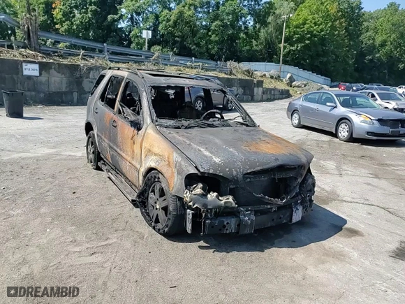 2005 Mercedes-Benz M-Class 3.7L with VIN 4JGAB57E65A538101, listed as a Copart auction lot 69080144 with 0 mi miles and Salvage Title. Bid and sale history available at carsss.com. Image 10.