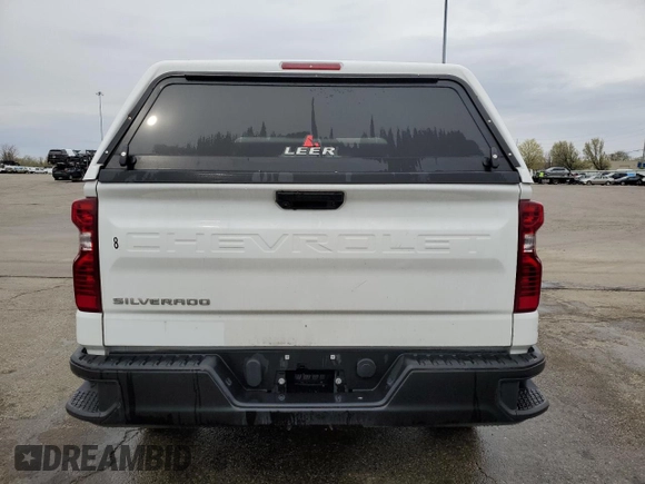 2023 Chevrolet Silverado 1500 Work Truck with VIN 3GCNAAEK4PG362843, listed as a Copart auction lot 52376485 with 55,552 mi miles and Clean Title. Bid and sale history available at carsss.com. Image 6.