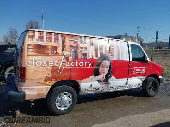 2010 Ford Econoline Cargo Commercial with VIN 1FTNE2EW0ADA04821, listed as a IAAI auction lot 41707886 with 162,929 mi miles and . Bid and sale history available at DreamBid. Image 14.