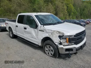 2019 Ford F-150 XL with VIN 1FTFW1E51KFC28124, listed as a Copart auction lot 54140585 with 14,881 mi miles and Salvage Title. Bid and sale history available at carsss.com. Image 4.