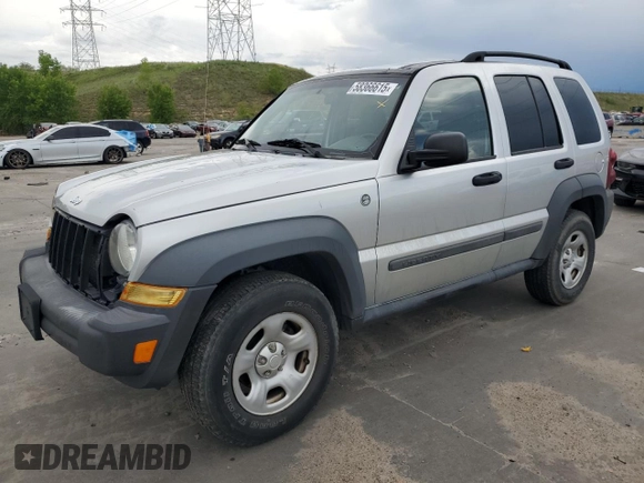 2007 Jeep Liberty Sport z VIN 1J4GL48K37W704729, wystawiony jako Copart lot #58366615 z przebiegiem 224 992 mil mil oraz Tytuł czysty. Historia ofert i sprzedaży dostępna na DreamBid. Obrazek 1.