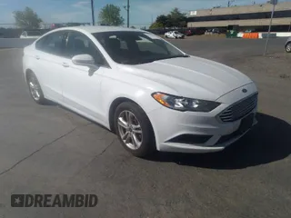 2018 Ford Fusion SE with VIN 3FA6P0HD7JR227772, listed as a IAAI auction lot 41736163 with 117,983 mi miles. Bid and sale history available at carsss.com. Image 1.