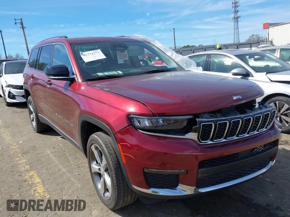 2021 Jeep Grand Cherokee Limited with VIN 1C4RJKBG8M8205423, listed as a IAAI auction lot 41771372 with 63,548 mi miles and . Bid and sale history available at DreamBid. Image 1.