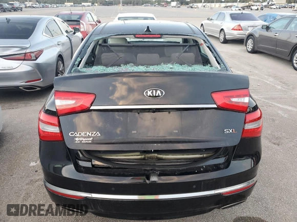 2014 Kia Cadenza Limited with VIN KNALN4D74E5141092, listed as a Copart auction lot 73881314 with 0 mi miles and Salvage Title. Bid and sale history available at carsss.com. Image 6.