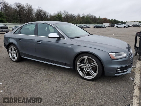 2014 Audi S4 Premium Plus with VIN WAUBGAFL4EA080431, listed as a Copart auction lot 65033654 with 48,430 mi miles and Salvage Title. Bid and sale history available at carsss.com. Image 4.