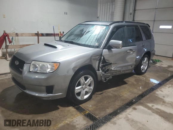 2007 Subaru Forester Sports XT with VIN JF1SG696X7H725959, listed as a Copart auction lot 86597334 with 56,997 mi miles and Salvage Title. Bid and sale history available at carsss.com. Image 1.