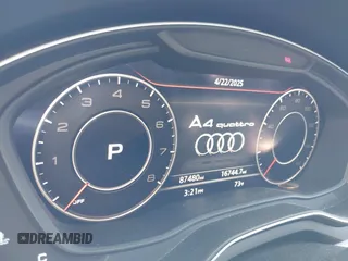 2017 Audi A4 Premium Plus z VIN WAUENAF44HN001610, wystawiony jako IAAI lot #42094307 z przebiegiem 87 480 mil mil oraz . Historia ofert i sprzedaży dostępna na DreamBid. Obrazek 7.