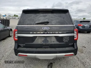 2023 Ford Expedition Max Platinum with VIN 1FMJK1M81PEA39726, listed as a Copart auction lot 55130735 with 53,013 mi miles and Salvage title. Bid and sale history available at DreamBid. Image 6.
