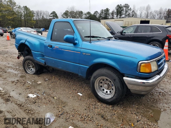 1993 Ford Ranger Splash with VIN 1FTCR10A8PPB07154, listed as a Copart auction lot 44453725 with 29,419 mi miles and Salvage title. Bid and sale history available at DreamBid. Image 4.