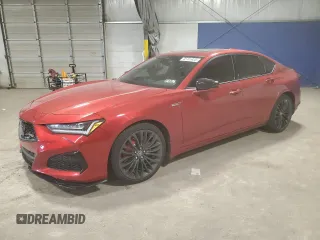 2023 Acura TLX Type S with VIN 19UUB7F06PA003888, listed as a Copart auction lot 45701425 with 4,368 mi miles and Salvage Title. Bid and sale history available at carsss.com. Image 1.