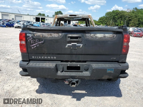 2019 Chevrolet Silverado 3500HD LTZ with VIN 1GC4KXEY4KF157095, listed as a Copart auction lot 59704654 with 0 mi miles and Salvage Title. Bid and sale history available at carsss.com. Image 6.