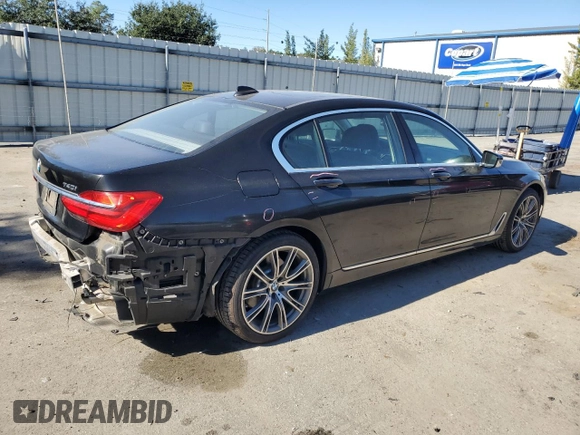 2016 BMW 7 Series 740i with VIN WBA7E2C52GG504017, listed as a Copart auction lot 78730483 with 47,097 mi miles. Bid and sale history available at carsss.com. Image 3.