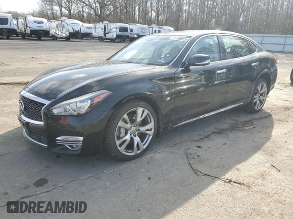 2017 Infiniti Q70 3.7 z VIN JN1BY1PR8HM210607, wystawiony jako Copart lot #44102225 z przebiegiem 112 415 mil mil oraz Szkoda całkowita • Salvage title. Historia ofert i sprzedaży dostępna na DreamBid. Obrazek 1.