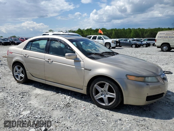 2005 Acura TL with VIN 19UUA662X5A028370, listed as a Copart auction lot 52352335 with 159,524 mi miles and Non Repairable. Bid and sale history available at carsss.com. Image 4.