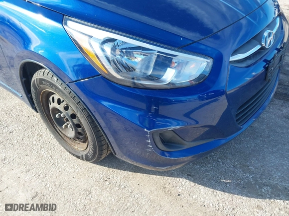 2016 Hyundai Accent SE with VIN KMHCT4AE1GU137050, listed as a IAAI auction lot 41743944 with 81,956 mi miles. Bid and sale history available at carsss.com. Image 6.