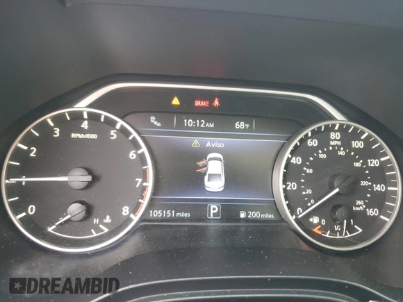 2016 Nissan Maxima SL with VIN 1N4AA6AP2GC392414, listed as a Copart auction lot 60598635 with 105,151 mi miles and Salvage title. Bid and sale history available at DreamBid. Image 9.