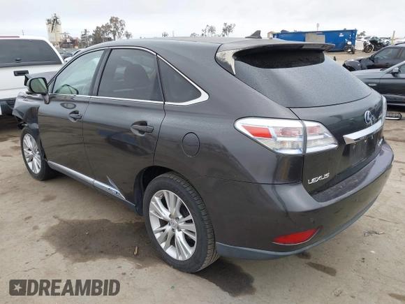 2010 Lexus RX 450h with VIN JTJZB1BA1A2400374, listed as a IAAI auction lot 42189614 with 122,413 mi miles and . Bid and sale history available at DreamBid. Image 3.