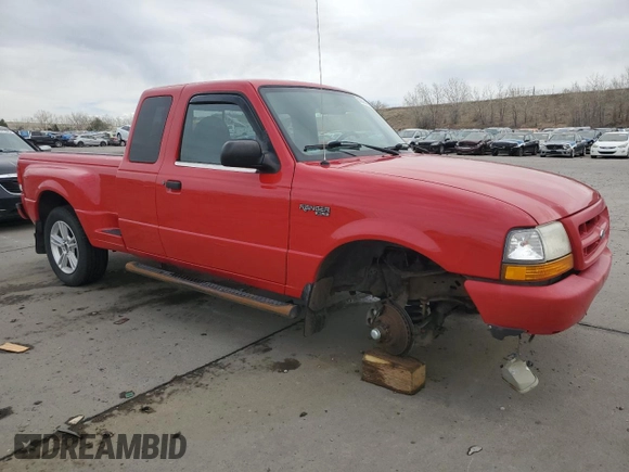 2000 Ford Ranger XL with VIN 1FTYR14V4YTB03095, listed as a Copart auction lot 50303165 with 175,116 mi miles and Salvage Title. Bid and sale history available at carsss.com. Image 4.