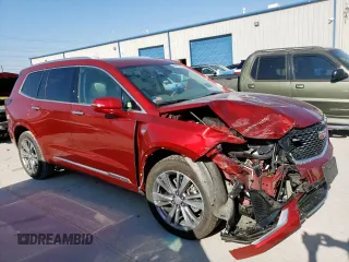 2024 Cadillac XT6 FWD Premium Luxury with VIN 1GYKPCRS6RZ715118, listed as a Copart auction lot 50512905 with 11,563 mi miles and Salvage Title. Bid and sale history available at carsss.com. Image 4.