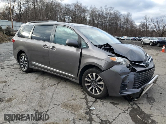 2020 Toyota Sienna LE with VIN 5TDJZ3DCXLS231778, listed as a Copart auction lot 85892214 with 118,026 mi miles and Salvage title. Bid and sale history available at DreamBid. Image 4.