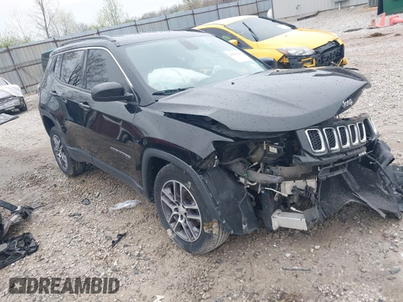 2017 Jeep Compass Latitude with VIN 3C4NJDBB7HT640200, listed as a IAAI auction lot 41963507 with 113,328 mi miles and . Bid and sale history available at carsss.com. Image 1.