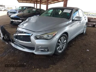 2015 Infiniti Q50 Premium with VIN JN1BV7AP9FM333610, listed as a IAAI auction lot 42029779 with 168,740 mi miles. Bid and sale history available at carsss.com. Image 17.