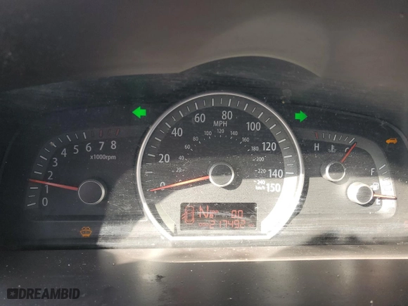 2009 Kia Borrego EX with VIN KNDJJ741695016197, listed as a Copart auction lot 44312165 with 217,492 mi miles and Salvage Title. Bid and sale history available at carsss.com. Image 9.
