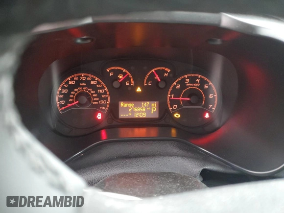 2016 Ram ProMaster City Cargo Tradesman with VIN ZFBERFAT7G6B11181, listed as a Copart auction lot 55583905 with 276,858 mi miles and Salvage Title. Bid and sale history available at DreamBid. Image 9.