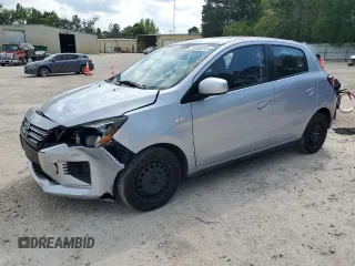 2021 Mitsubishi Mirage ES z VIN ML32AUHJ6MH010763, wystawiony jako Copart lot #53855315 z przebiegiem 72 486 mil mil oraz Szkoda całkowita • Salvage title. Historia ofert i sprzedaży dostępna na DreamBid. Obrazek 1.
