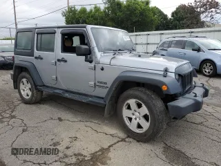 2016 Jeep Wrangler Unlimited Sport RHD with VIN 1C4BJWKG8GL122066, listed as a Copart auction lot 60637855 with Not provided miles and Salvage title. Bid and sale history available at DreamBid. Image 4.