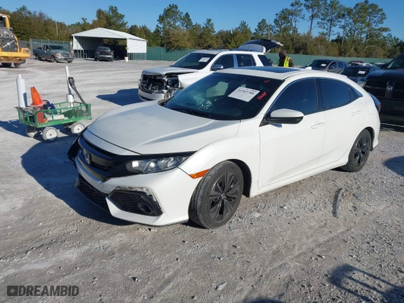 2017 Honda Civic Hatchback EX with VIN SHHFK7H58HU207731, listed as a IAAI auction lot 41365788 with 79,238 mi miles. Bid and sale history available at carsss.com. Image 17.