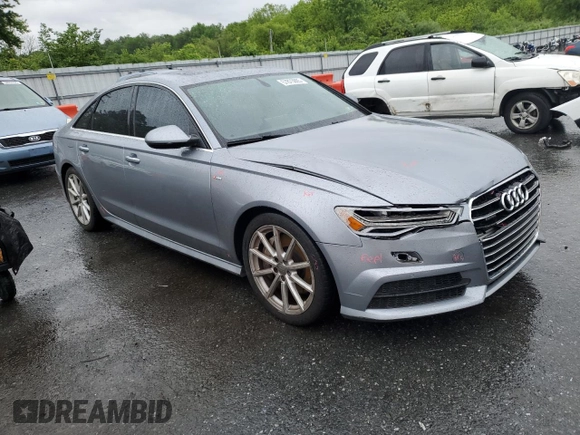 2017 Audi A6 Premium Plus with VIN WAUG8AFC8HN033595, listed as a Copart auction lot 57875005 with 89,026 mi miles and Salvage title. Bid and sale history available at DreamBid. Image 4.