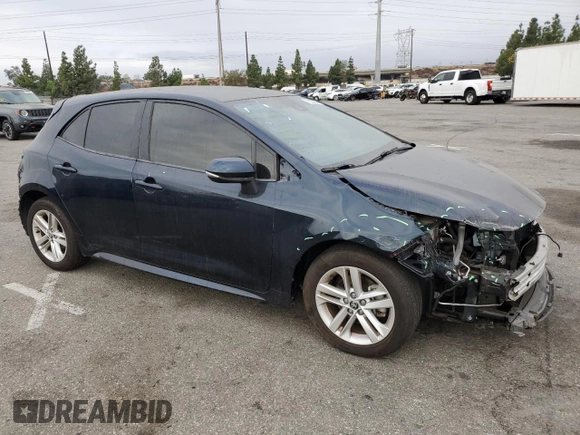 2019 Toyota Corolla Hatchback SE with VIN JTNK4RBE4K3064176, listed as a Copart auction lot 76322054 with 44,187 mi miles and Salvage Title. Bid and sale history available at carsss.com. Image 4.
