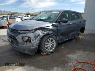 2021 Chevrolet TrailBlazer LS with VIN KL79MMS26MB108101, listed as a Copart auction lot 45175465 with 71,764 mi miles and Salvage Title. Bid and sale history available at carsss.com. Image 1.