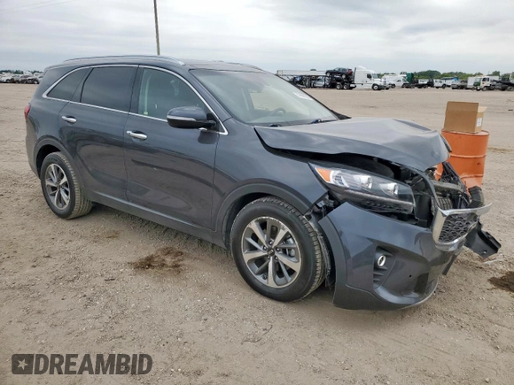 2019 Kia Sorento EX z VIN 5XYPH4A51KG457907, wystawiony jako Copart lot #57686505 z przebiegiem 54 755 mil mil oraz Szkoda całkowita • Salvage title. Historia ofert i sprzedaży dostępna na DreamBid. Obrazek 4.